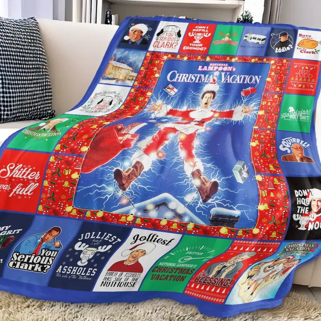 Christmas Themed Throw Blanket