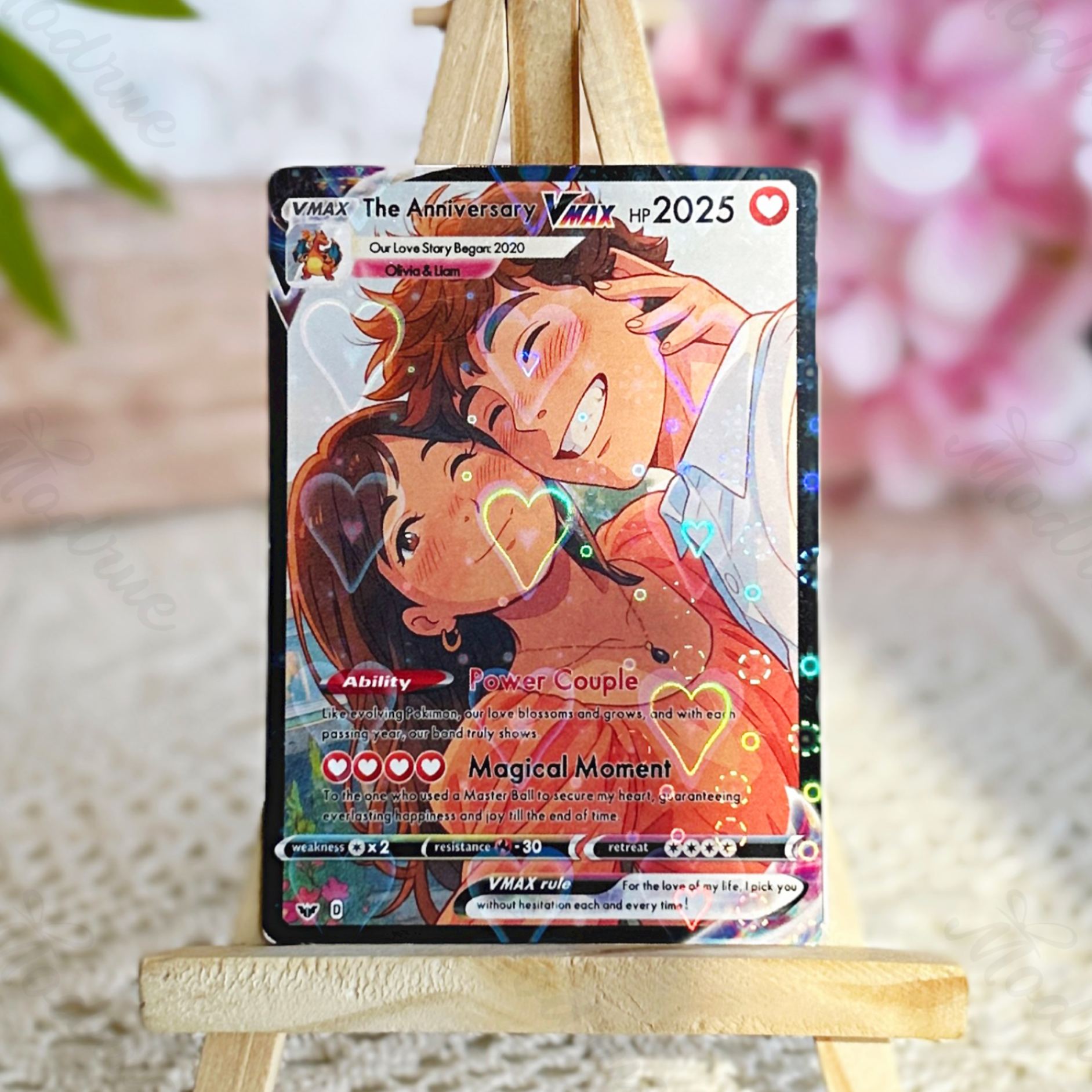Personalized Photo Anime VMAX Card