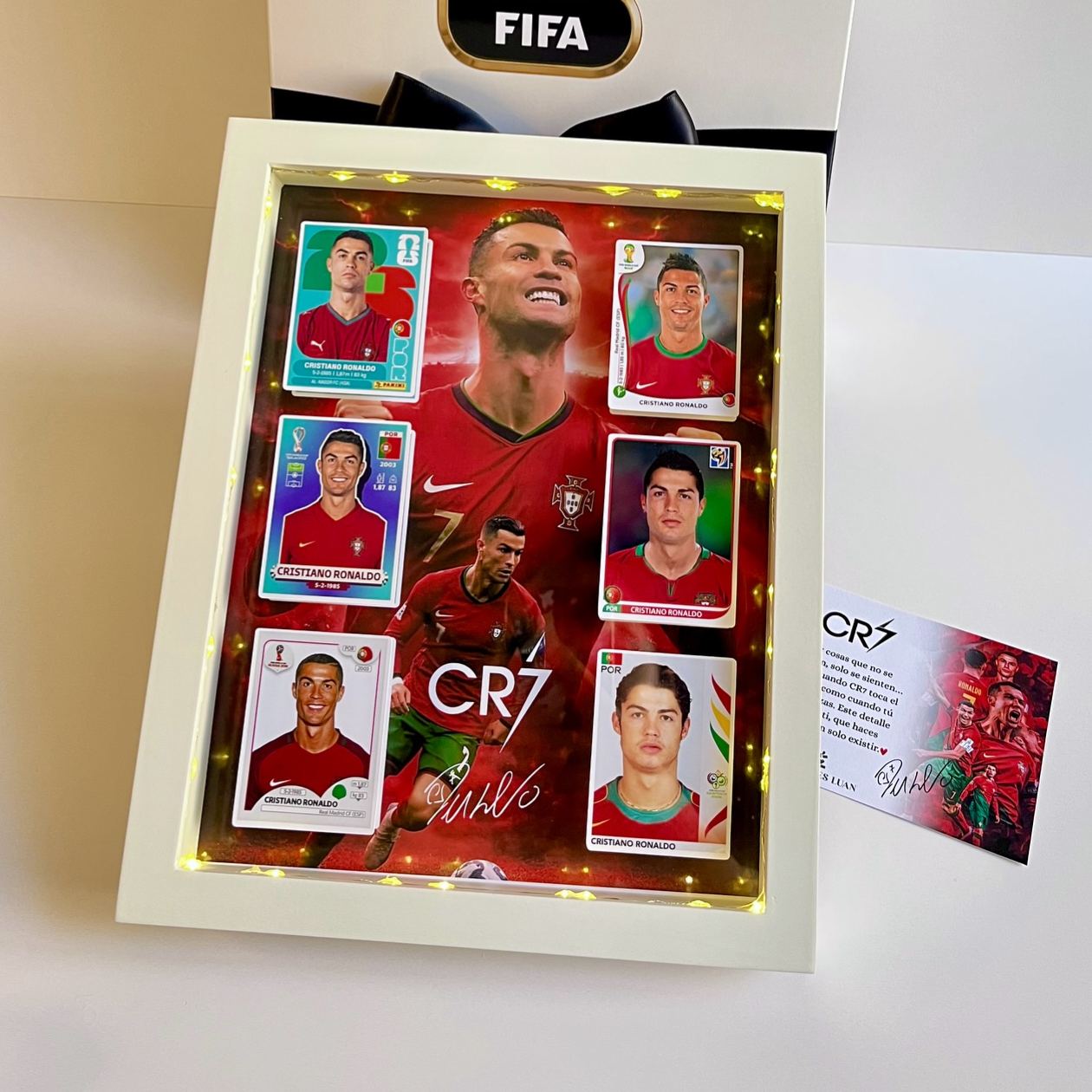 CR7 LED Shadow Box Frame – Football Legend Collector Display