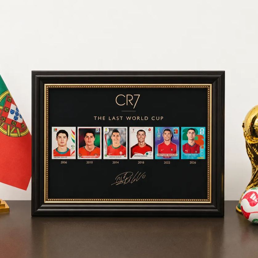 Football Legend CR7 Tribute Framed Wall Art