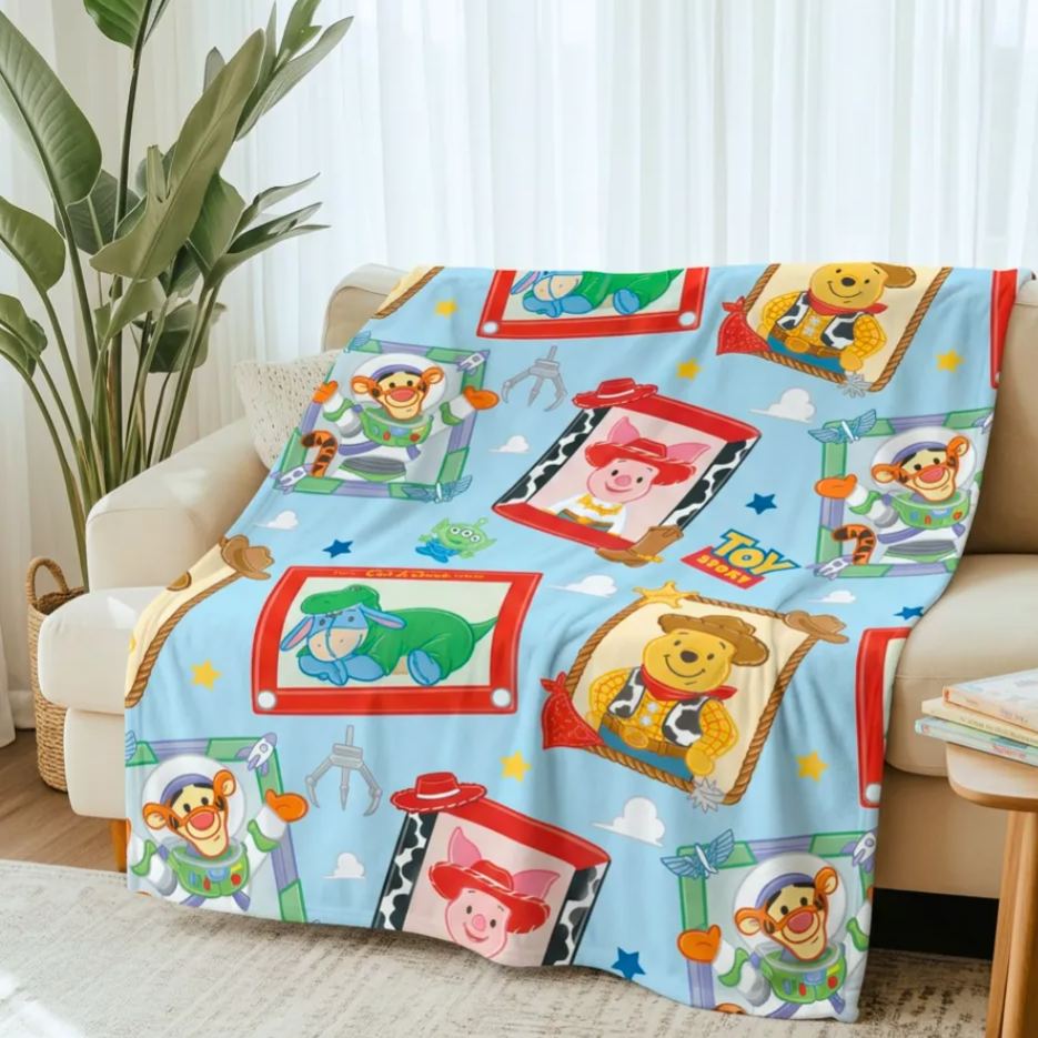 Childhood Friends Plush Throw Blanket