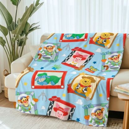 Childhood Friends Plush Throw Blanket