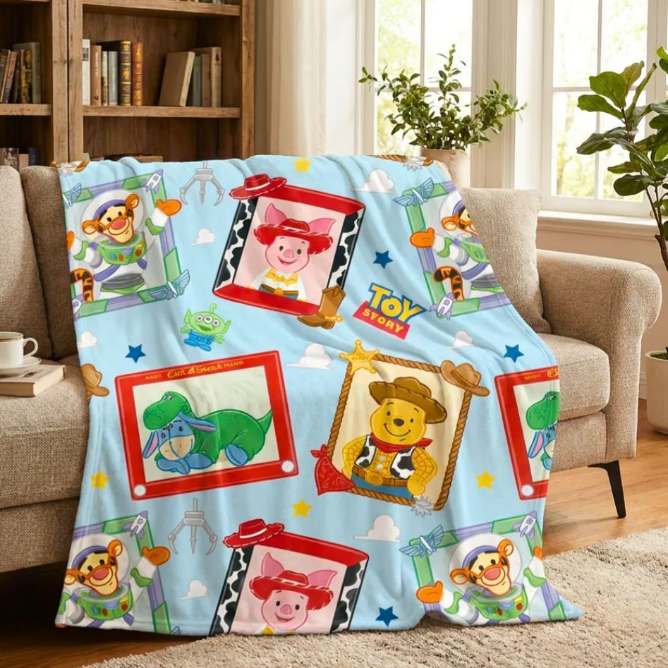 Childhood Friends Plush Throw Blanket