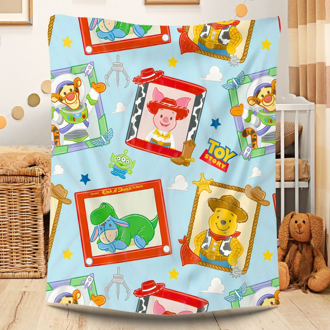 Childhood Friends Plush Throw Blanket
