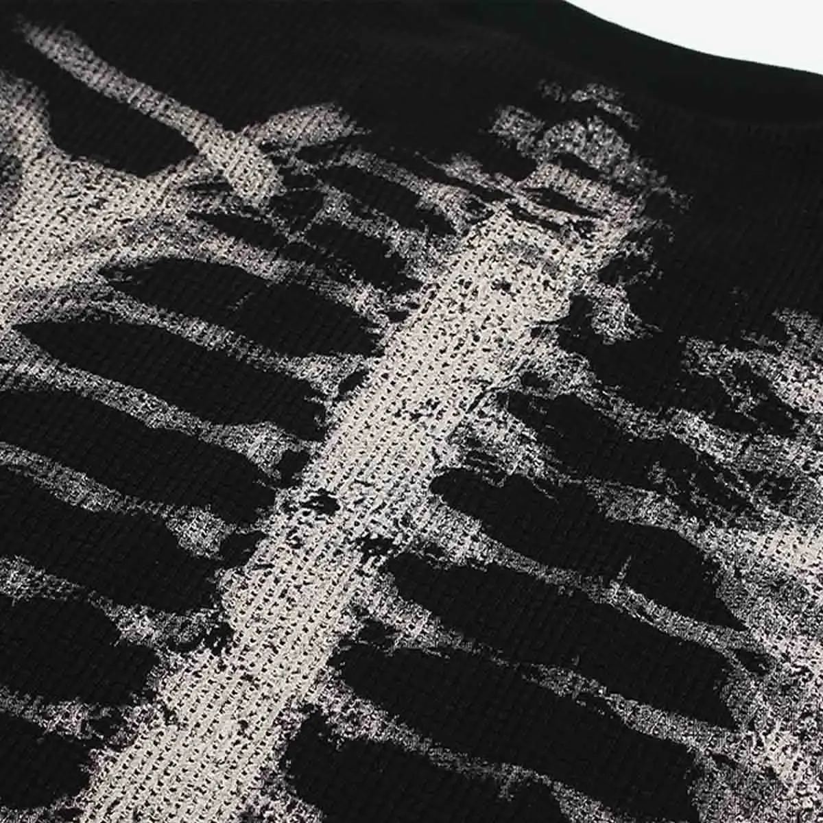 Spooky Halloween Skeleton Graphic Sweatshirt