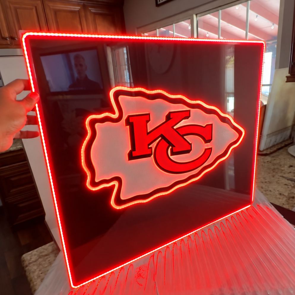 Football Teams Glow LED Cool Mirror Lights