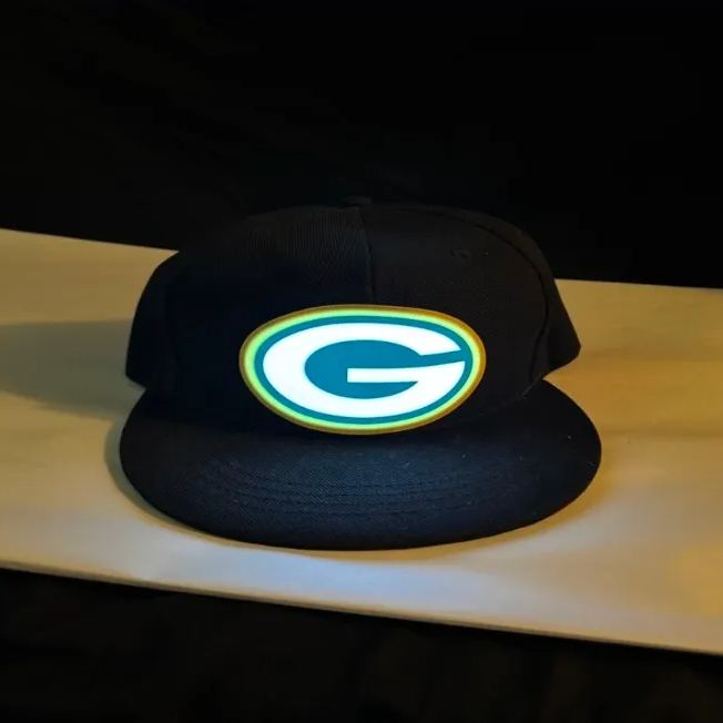 Football Fan LED Light-Up Snapback Cap