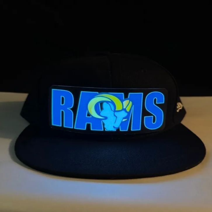 Football Fan LED Light-Up Snapback Cap