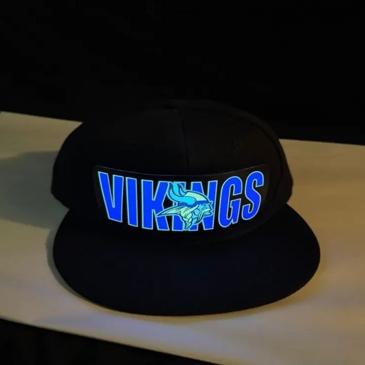Football Fan LED Light-Up Snapback Cap