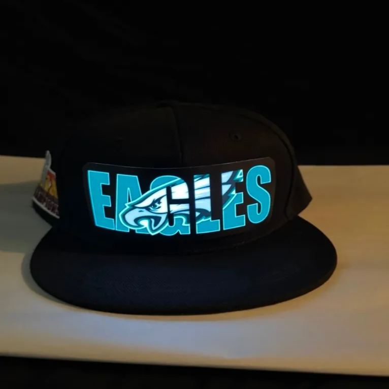 Football Fan LED Light-Up Snapback Cap