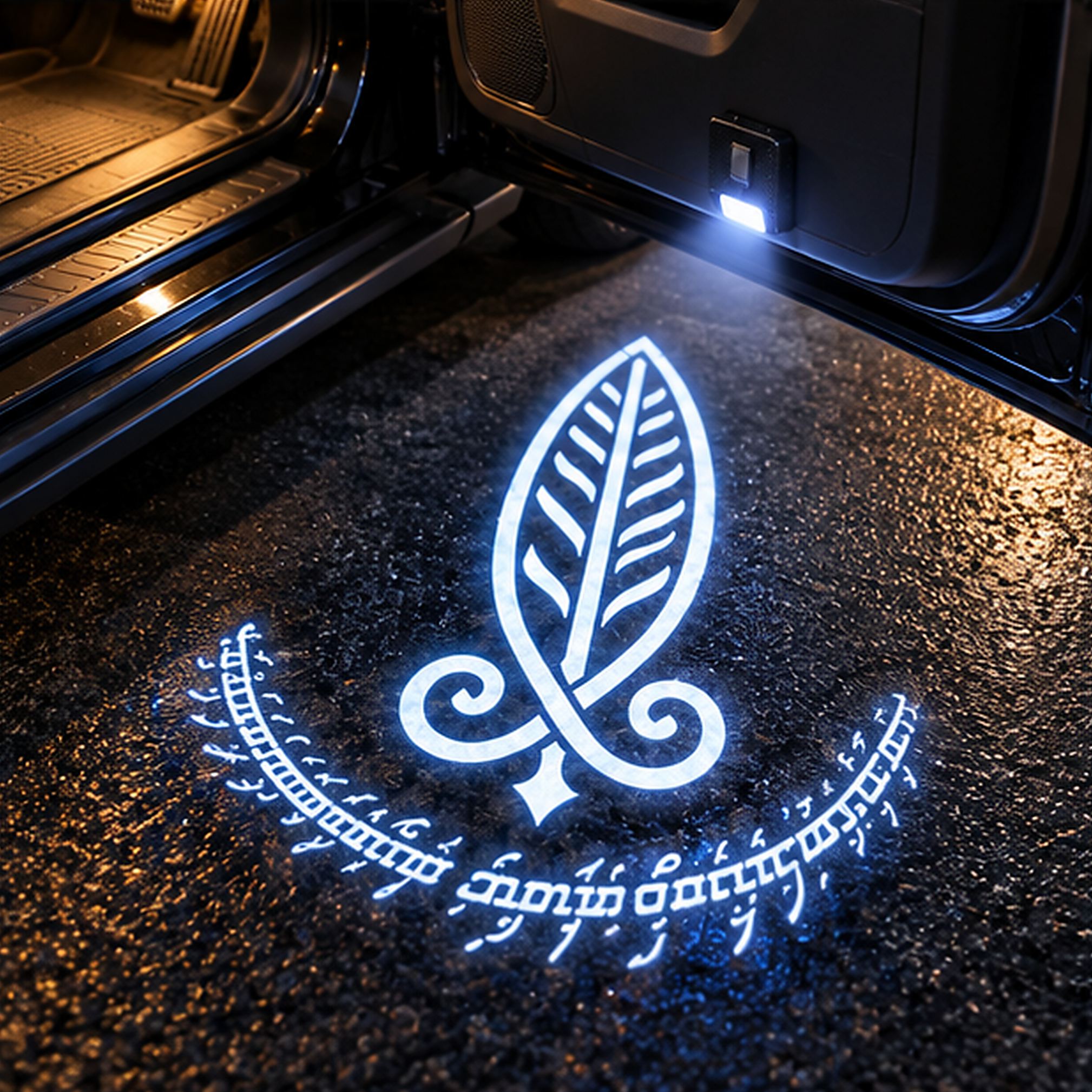 Mythic Rune Sigil LED Car Door Projector Lights