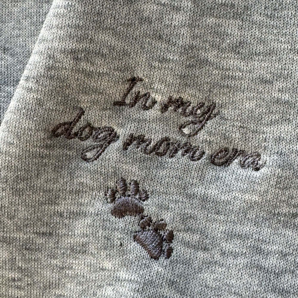 Custom Embroidered Sweatshirt With Pet Portrait