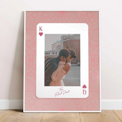 King and Queen Custom Photo Print Couples Wall Art