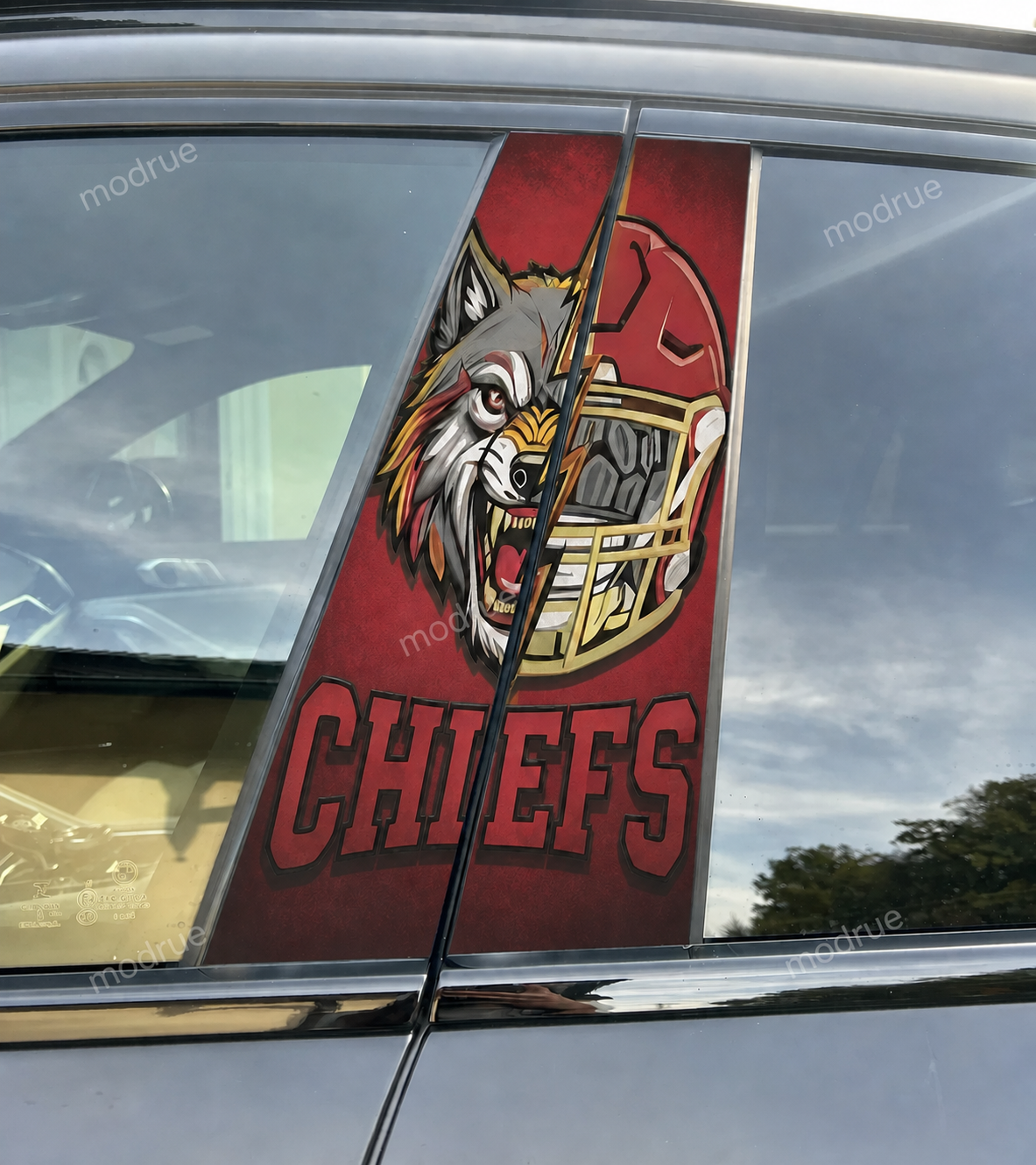 Football Team Mascot Edition Car Pillar Wrap - Universal Fit