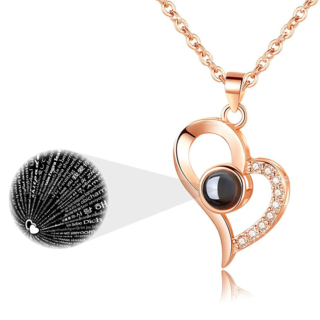 Heart Projection Necklace Gift of Love