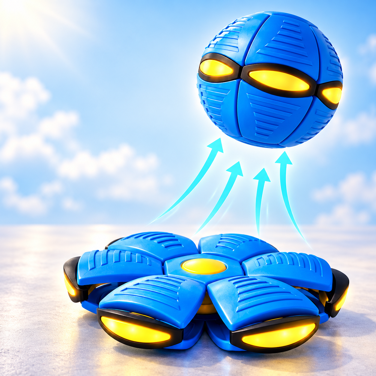 Magic Pop-Up Flying Saucer Ball Toy - View
