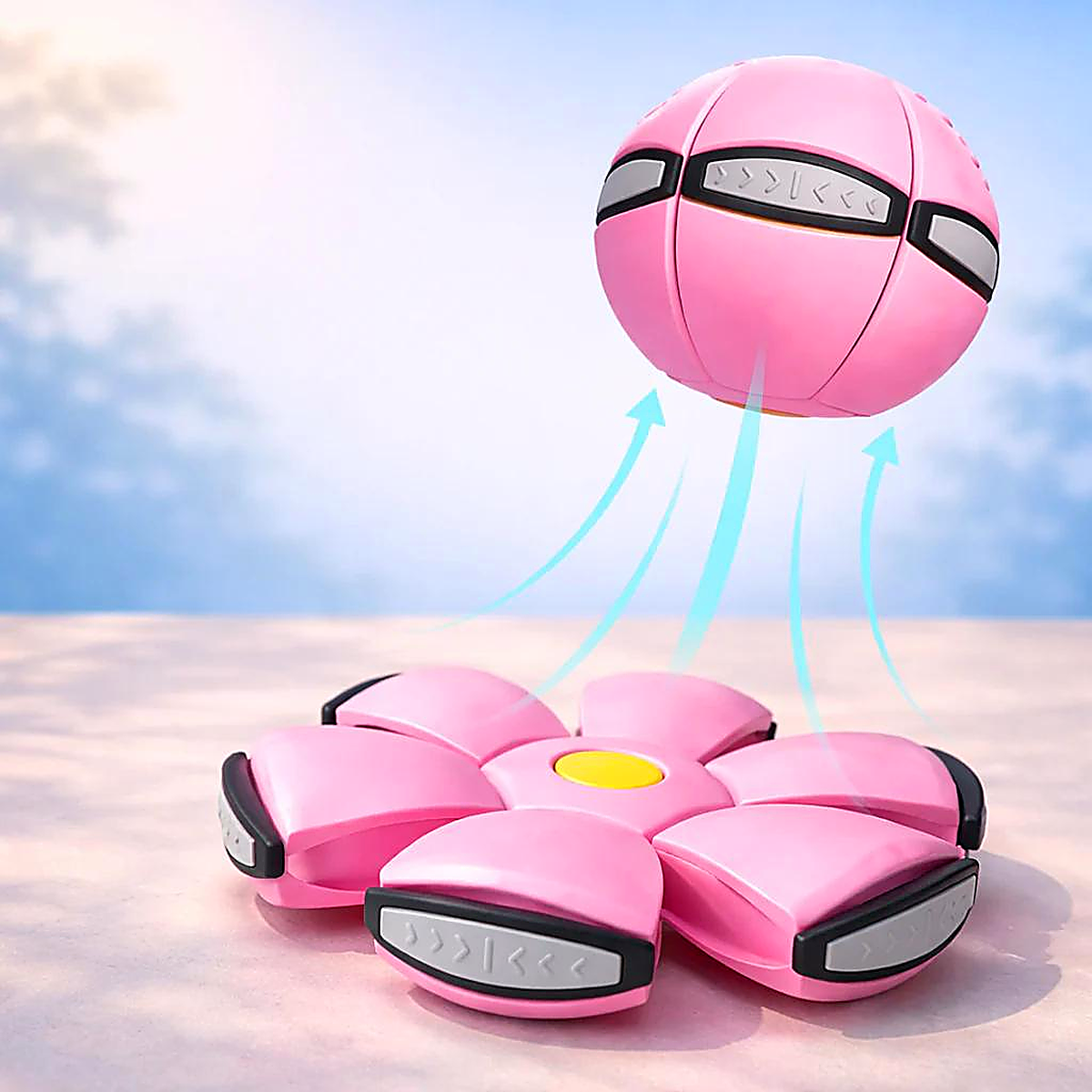 Magic Pop-Up Flying Saucer Ball Toy - View