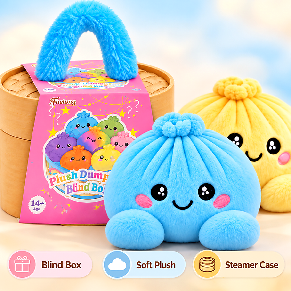 Cute Plush Dumpling Squishy Toy - Photo