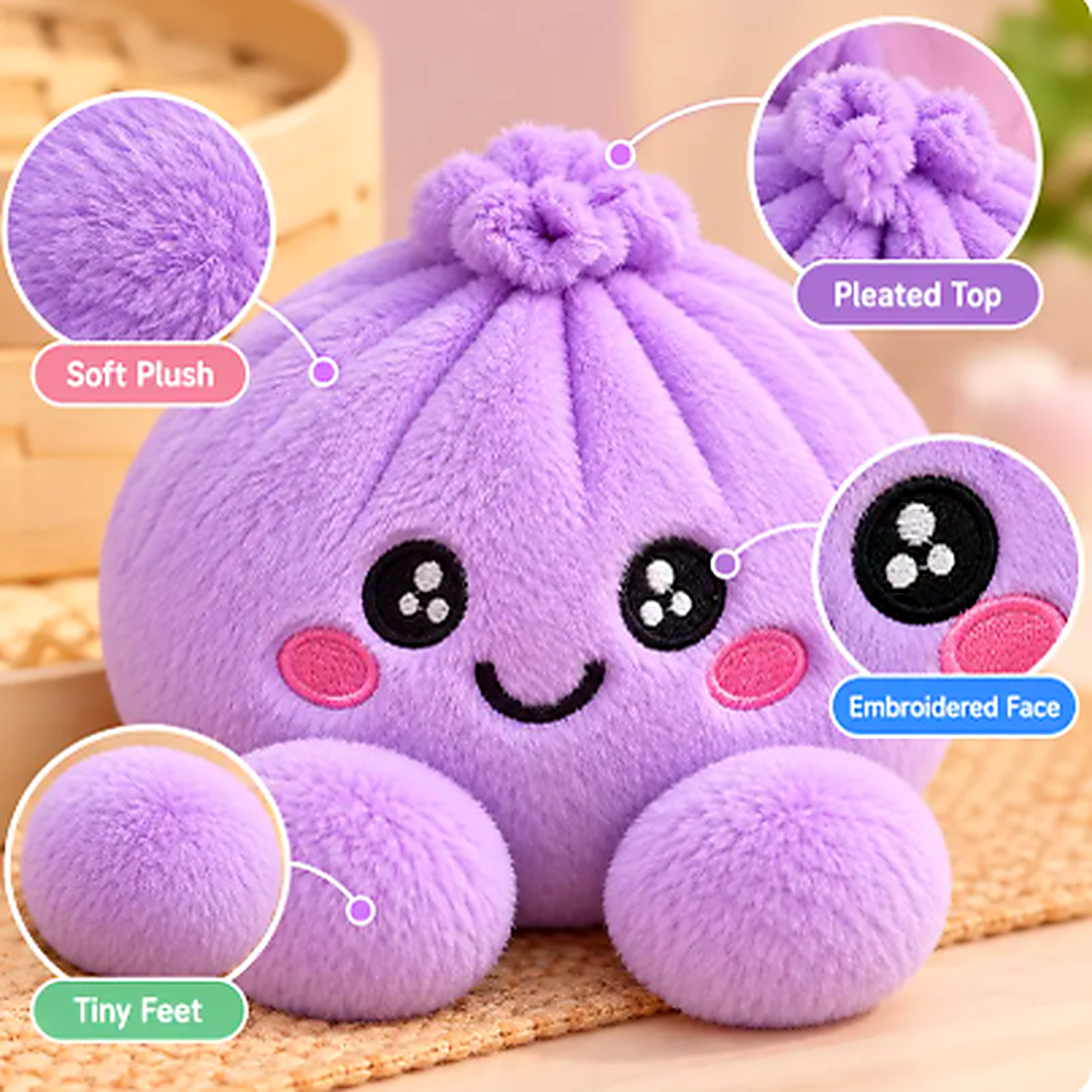 Cute Plush Dumpling - Features
