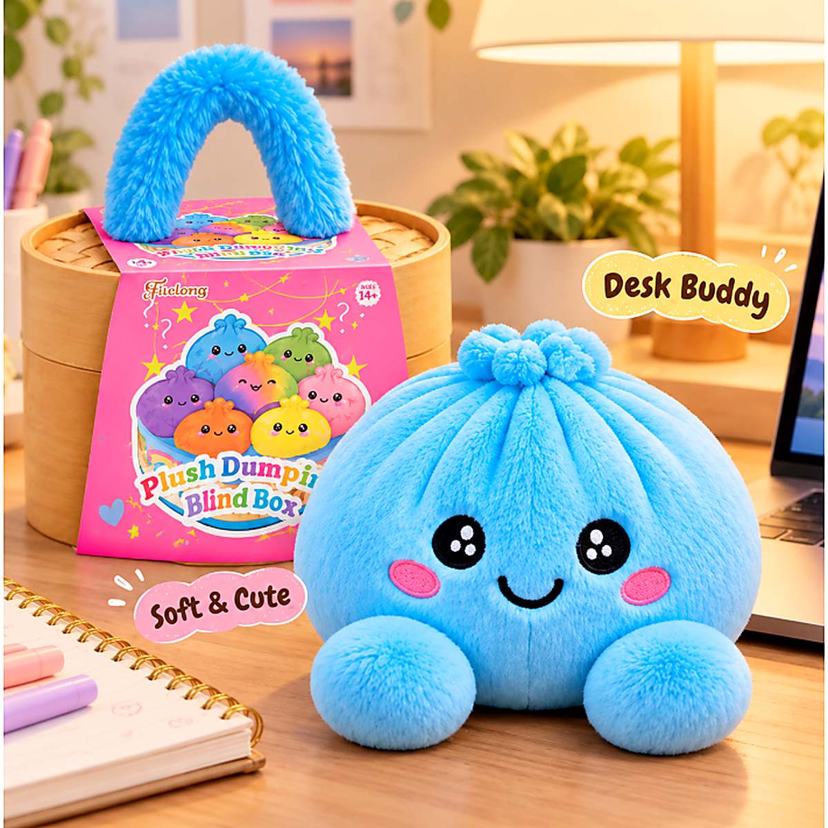 Cute Plush Dumpling Squishy Toy - Photo