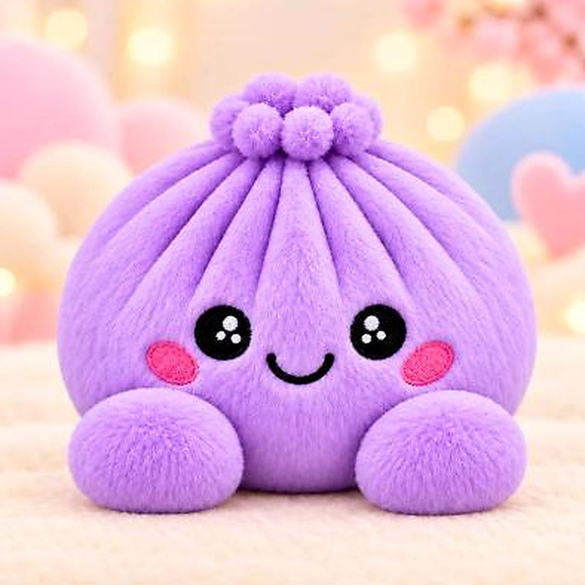 Cute Plush Dumpling - Soft Focus