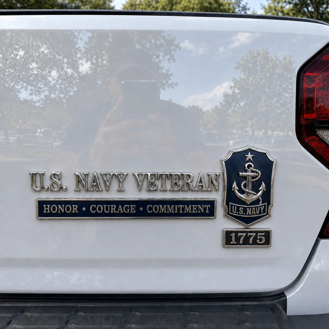 U.S. Military Veteran 3D Metal Car Emblem Badge Collection