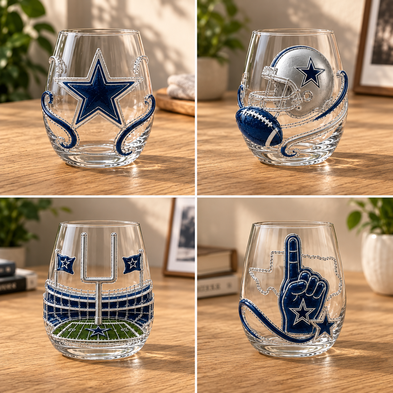 Football Wine Glass