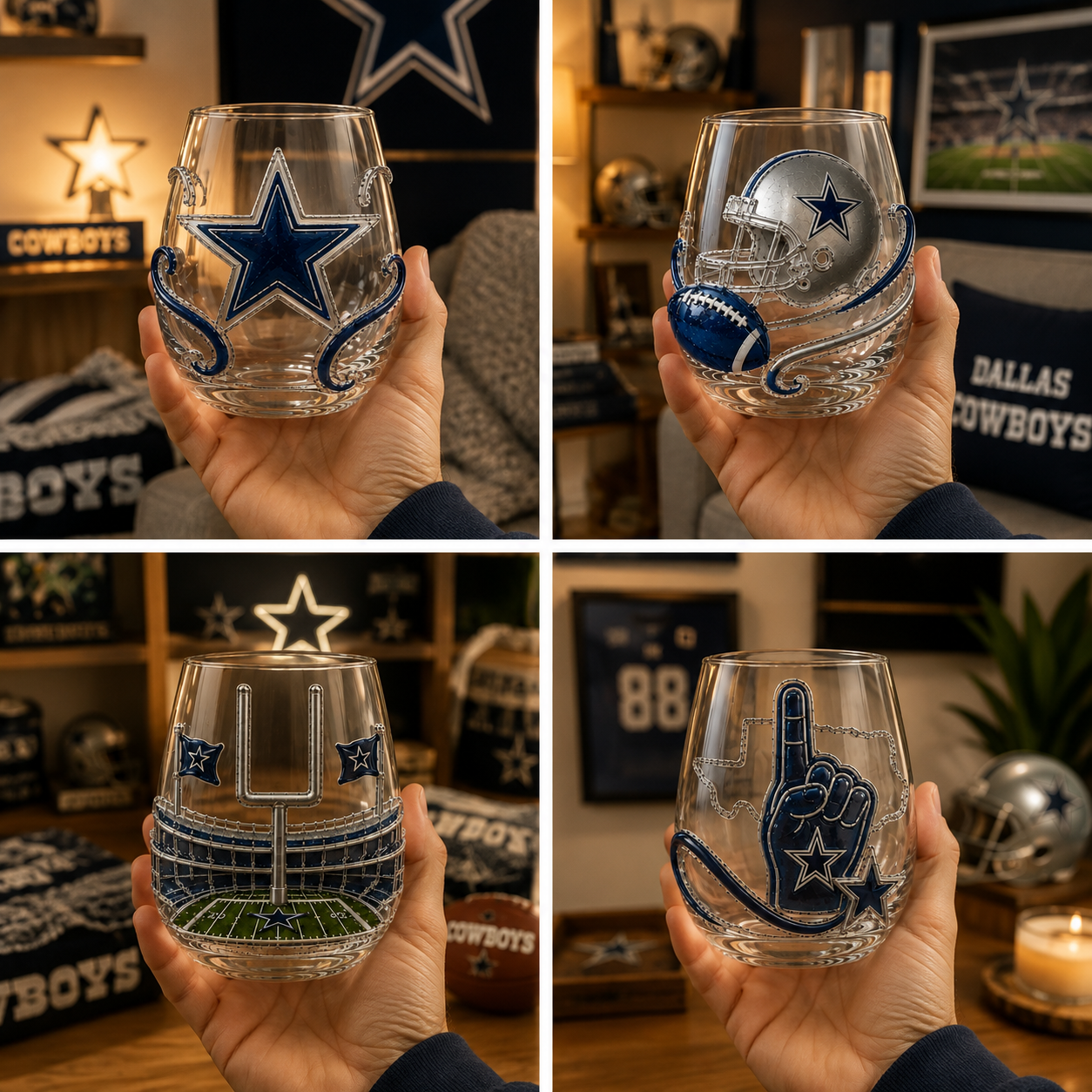 Football Wine Glass