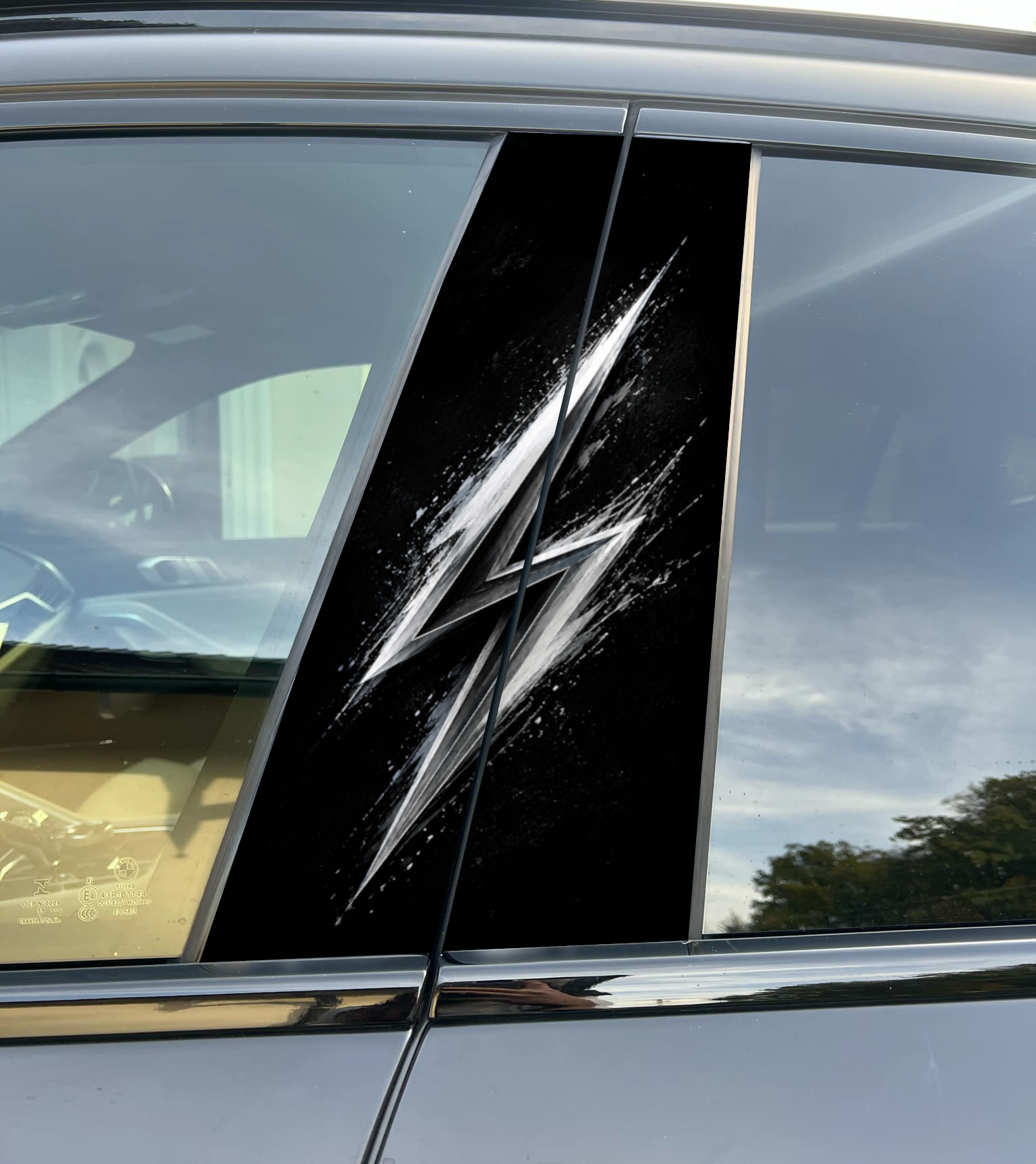Bolt Mercedes Car Pillar Sticker, Universal Fit