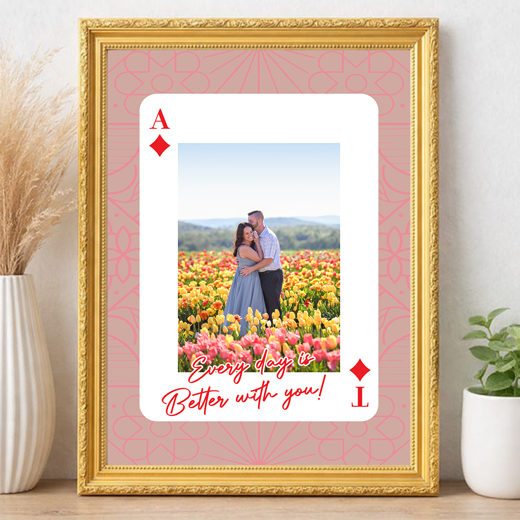 King and Queen Custom Photo Print Couples Wall Art