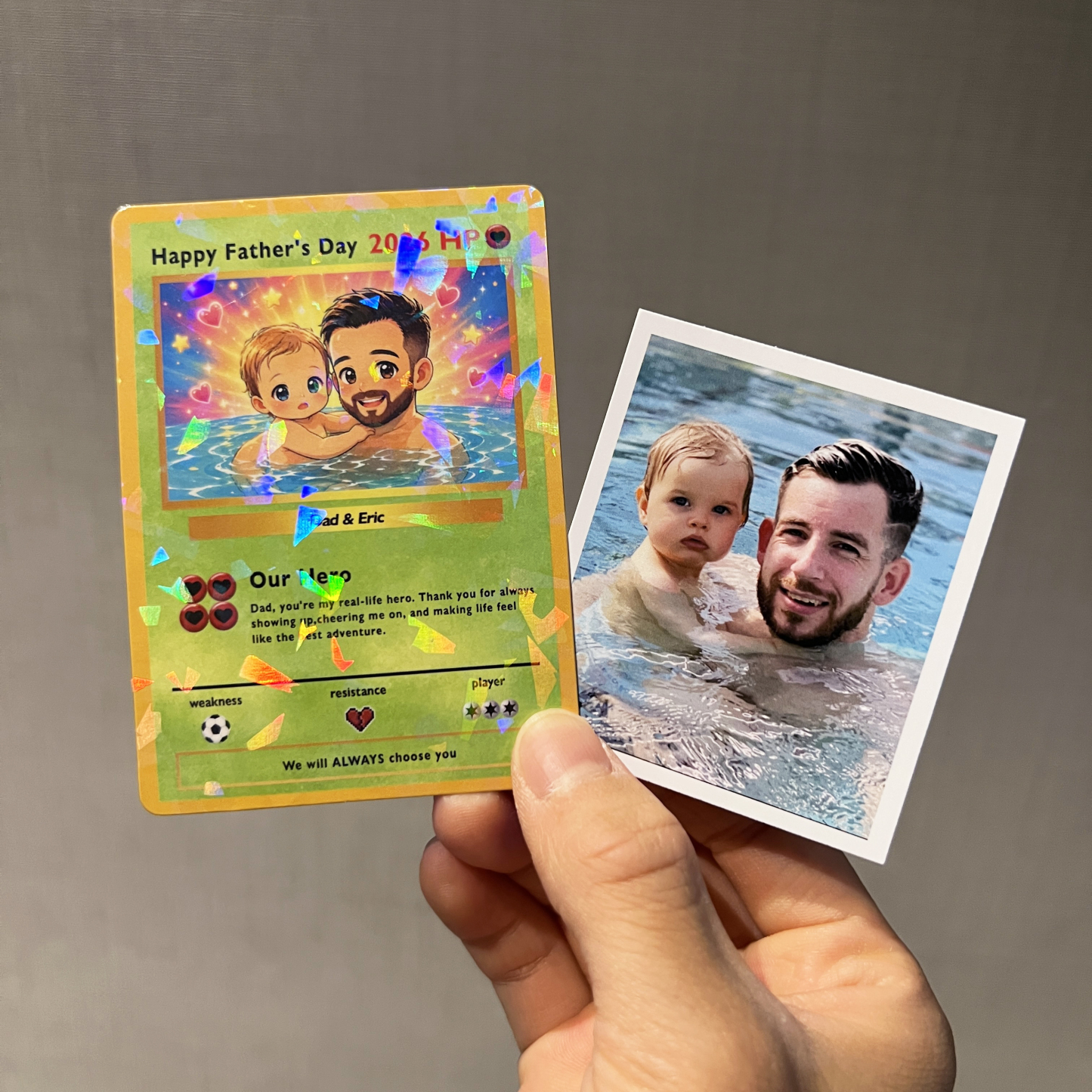 Custom Cartoon "Our Hero" Trading Card