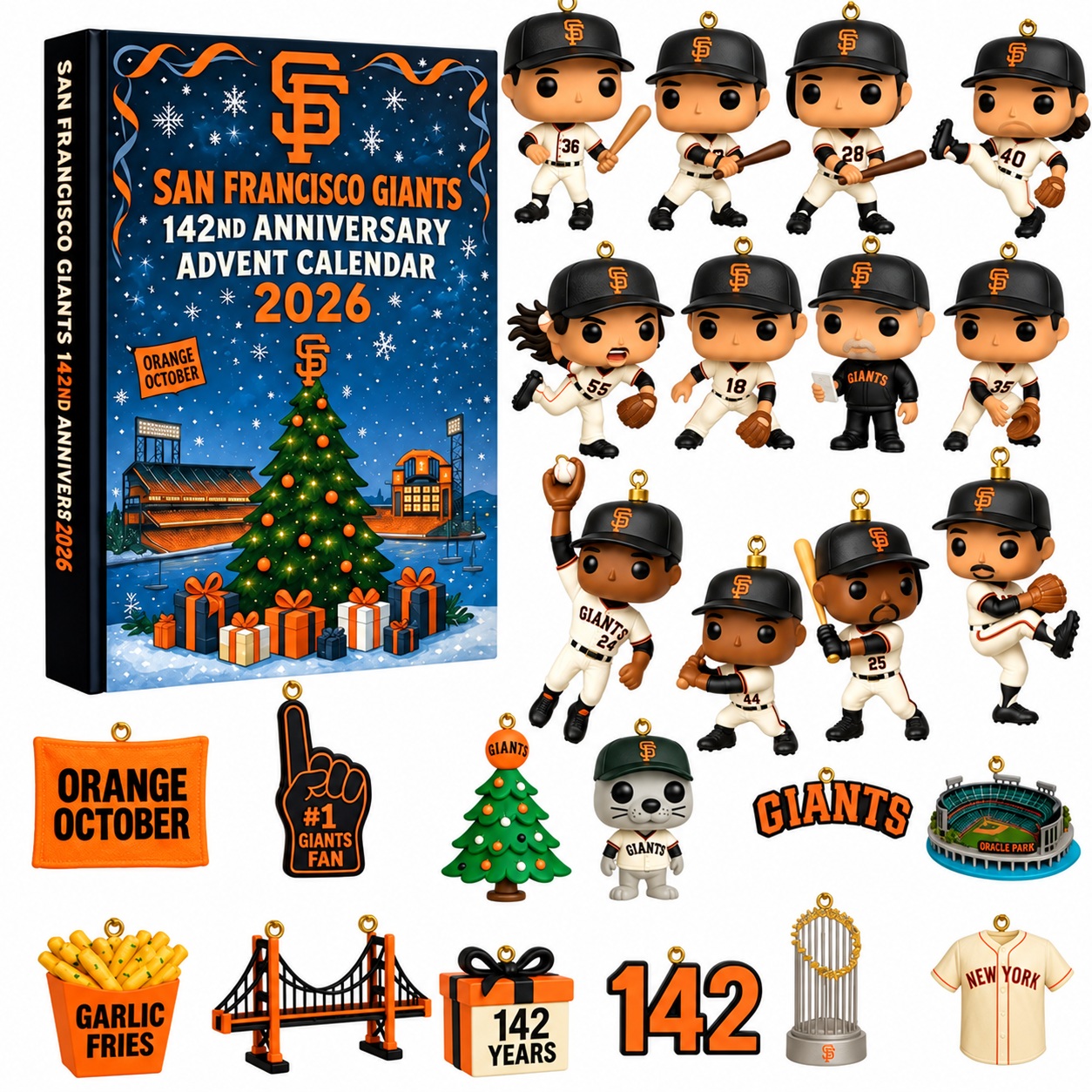 Baseball Fan Christmas Advent Calendar