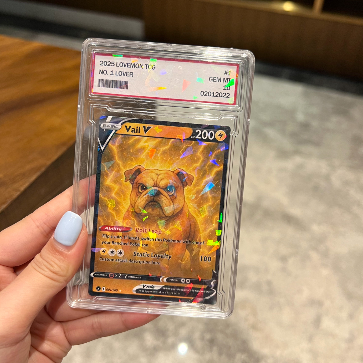 Personalized Pet Anime Art Trading Card