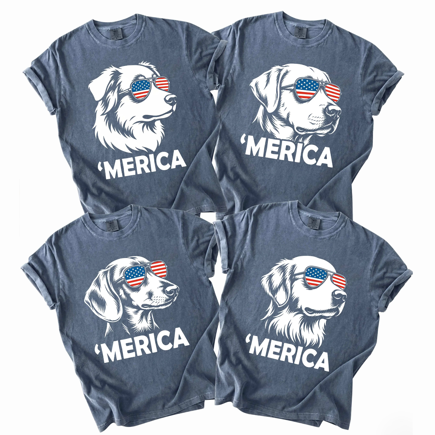 Funny 4th of July Merica Pet Shirt 商品缩略图