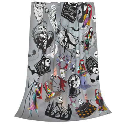 Ghost Halloween Cartoon Horror Blanket