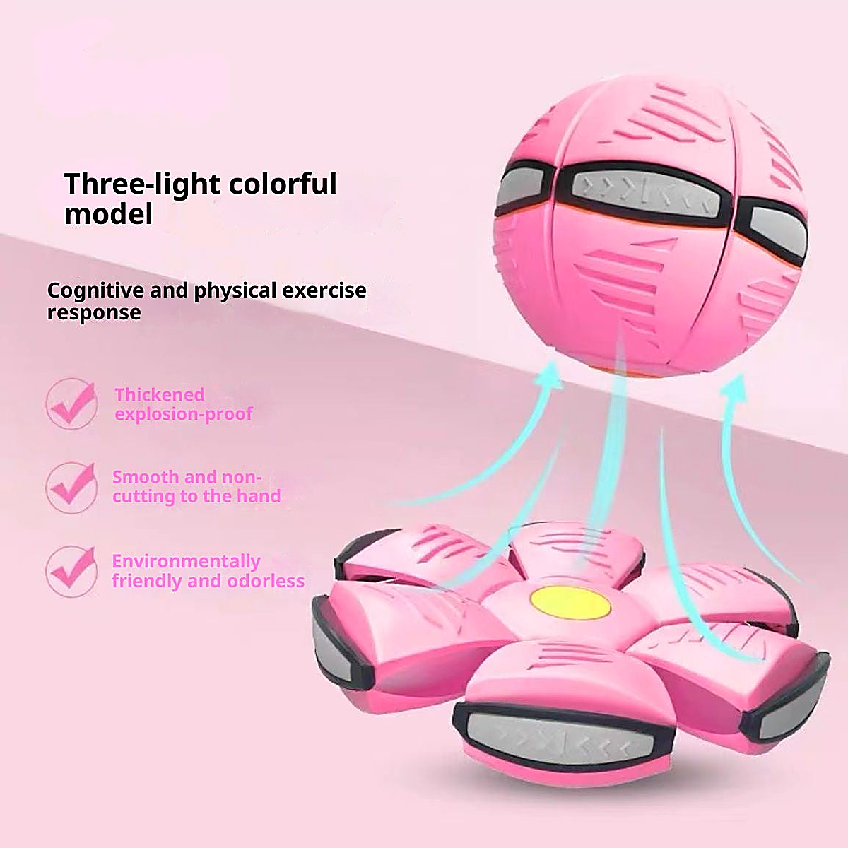 Magic Pop-Up Flying Saucer Ball Toy - View