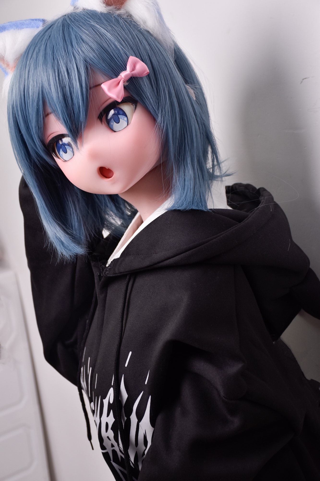 4ft9/150cm Silicone Anime Blue Short Hair Sex Doll – Amano Minami