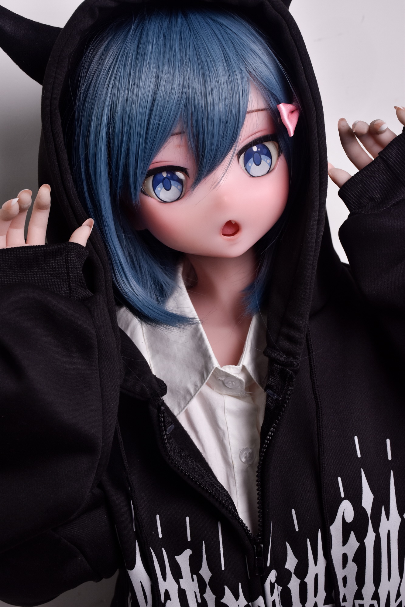 4ft9/150cm Silicone Anime Blue Short Hair Sex Doll – Amano Minami