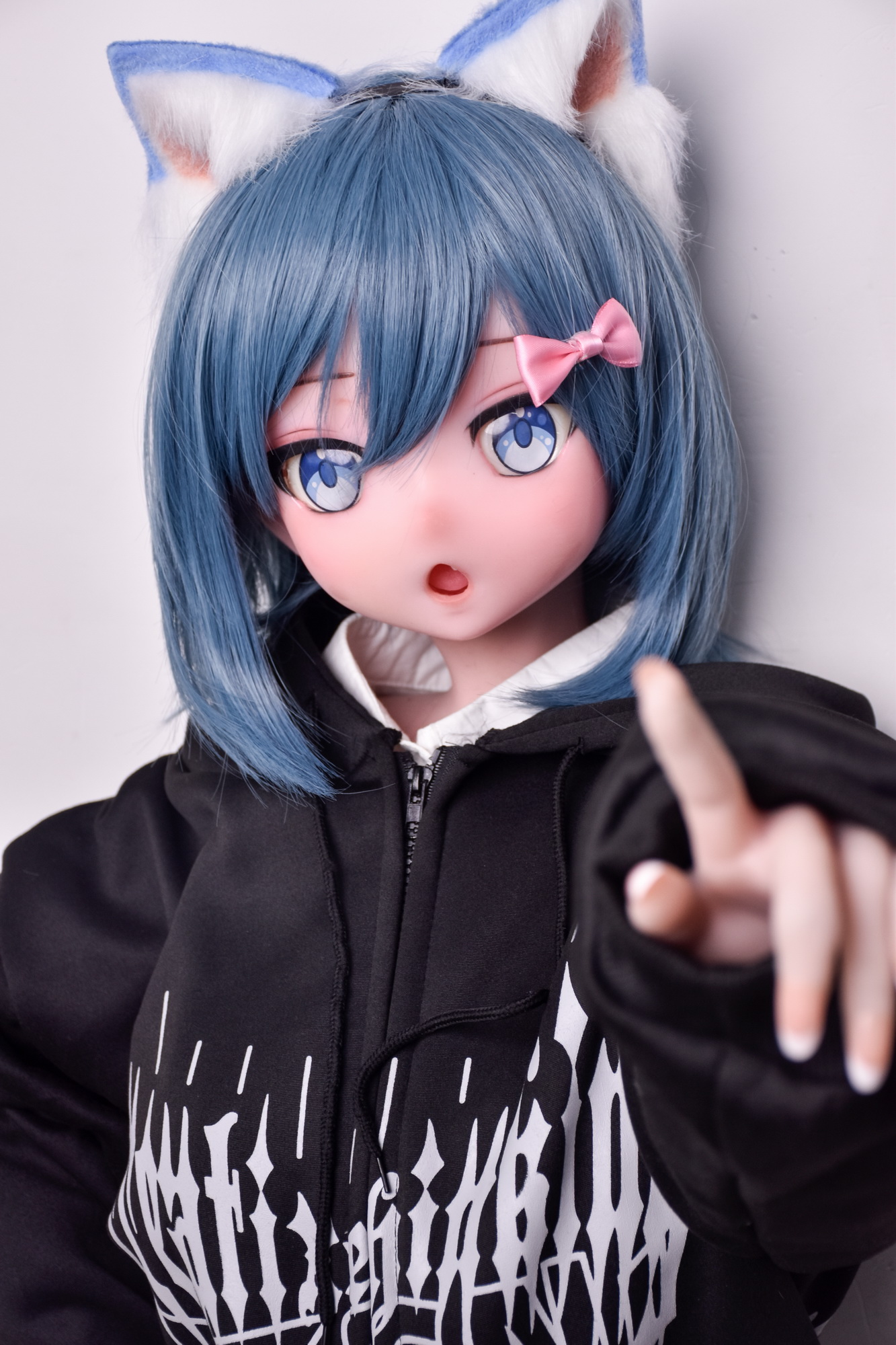 4ft9/150cm Silicone Anime Blue Short Hair Sex Doll – Amano Minami