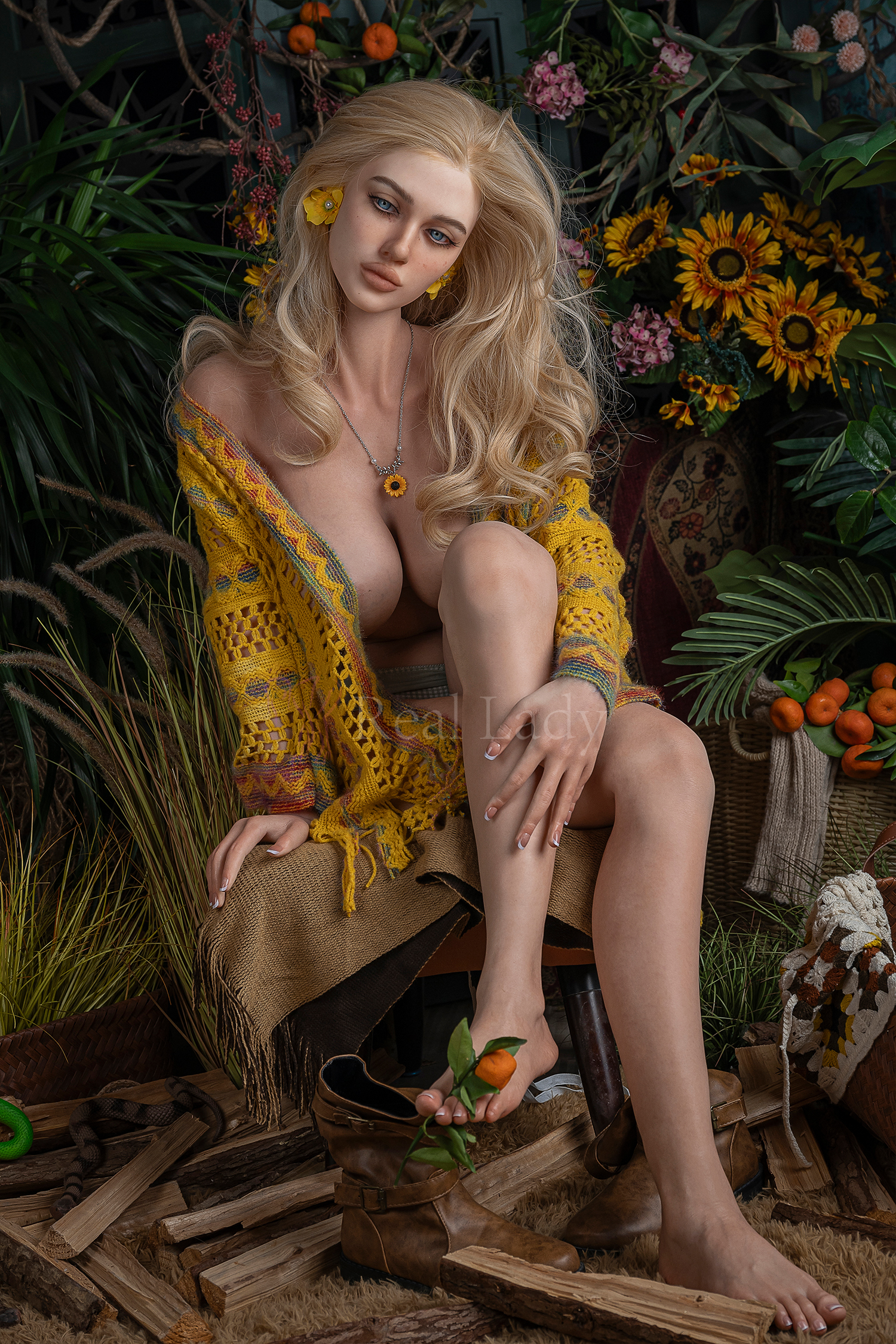 5ft5/168cm H Cup Silicone Blonde Sex Doll R4 – Celeste