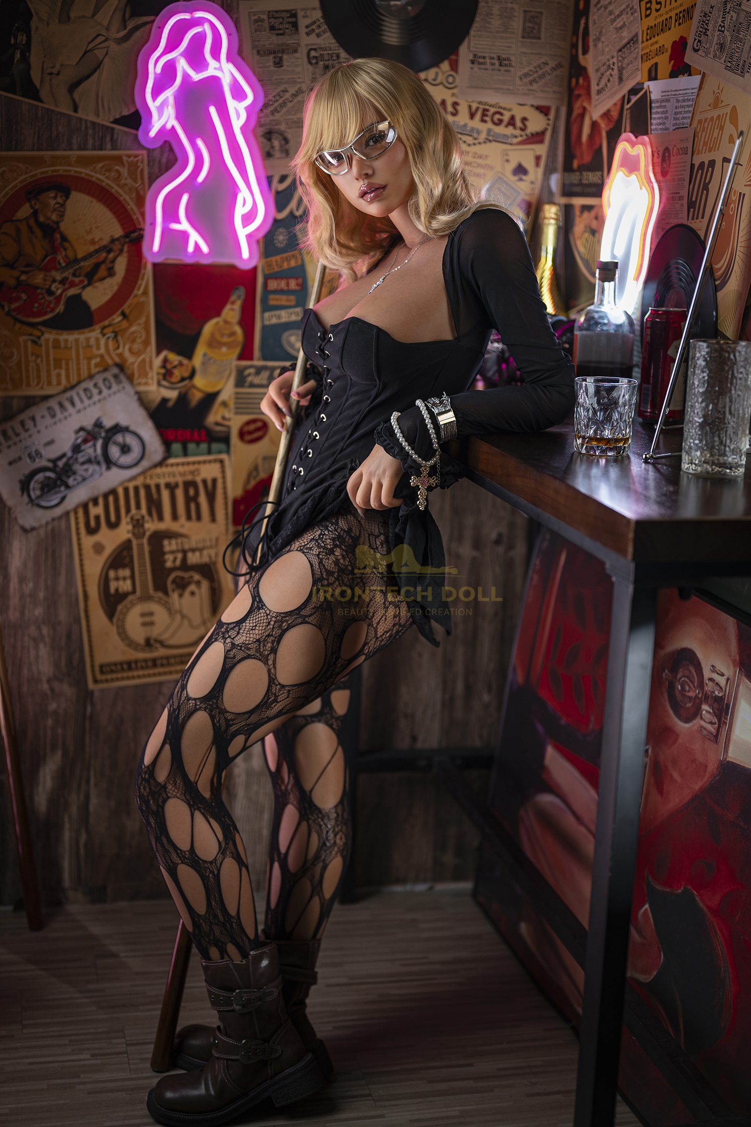 5ft38/164cm F Cup Silicone Japanese DJ Dark Tanned Sex Doll ROS MAX S40 – Eileen