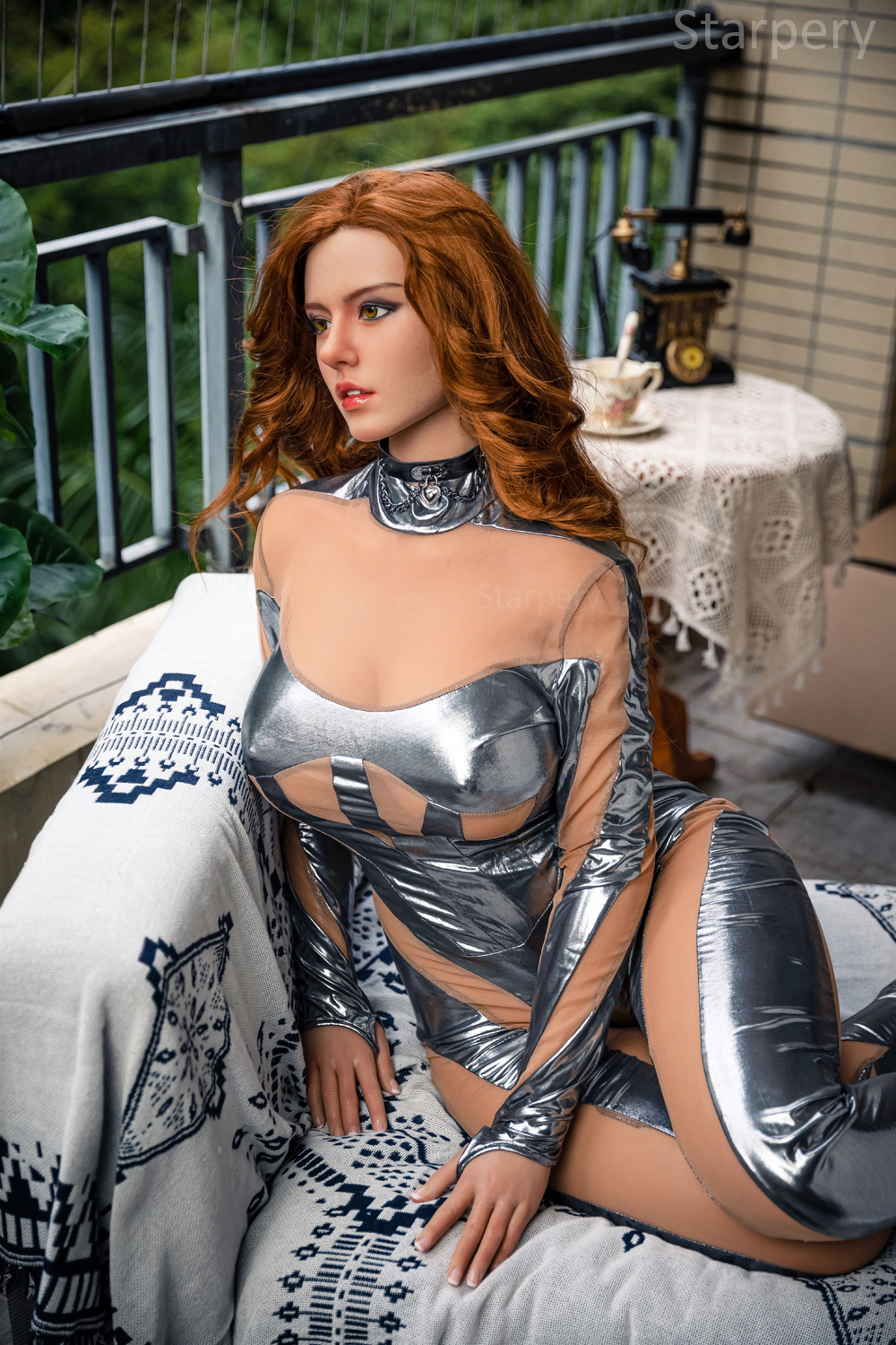 (US Stock) 5ft4/165cm G Cup Silicone Head MILF Sex Doll - Natalia