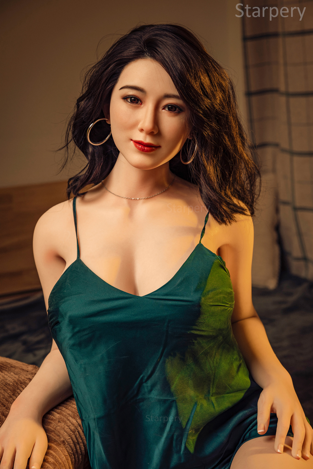 (US Stock) 5ft3/163cm G Cup Silicone Head Asian Sex Doll - Hao