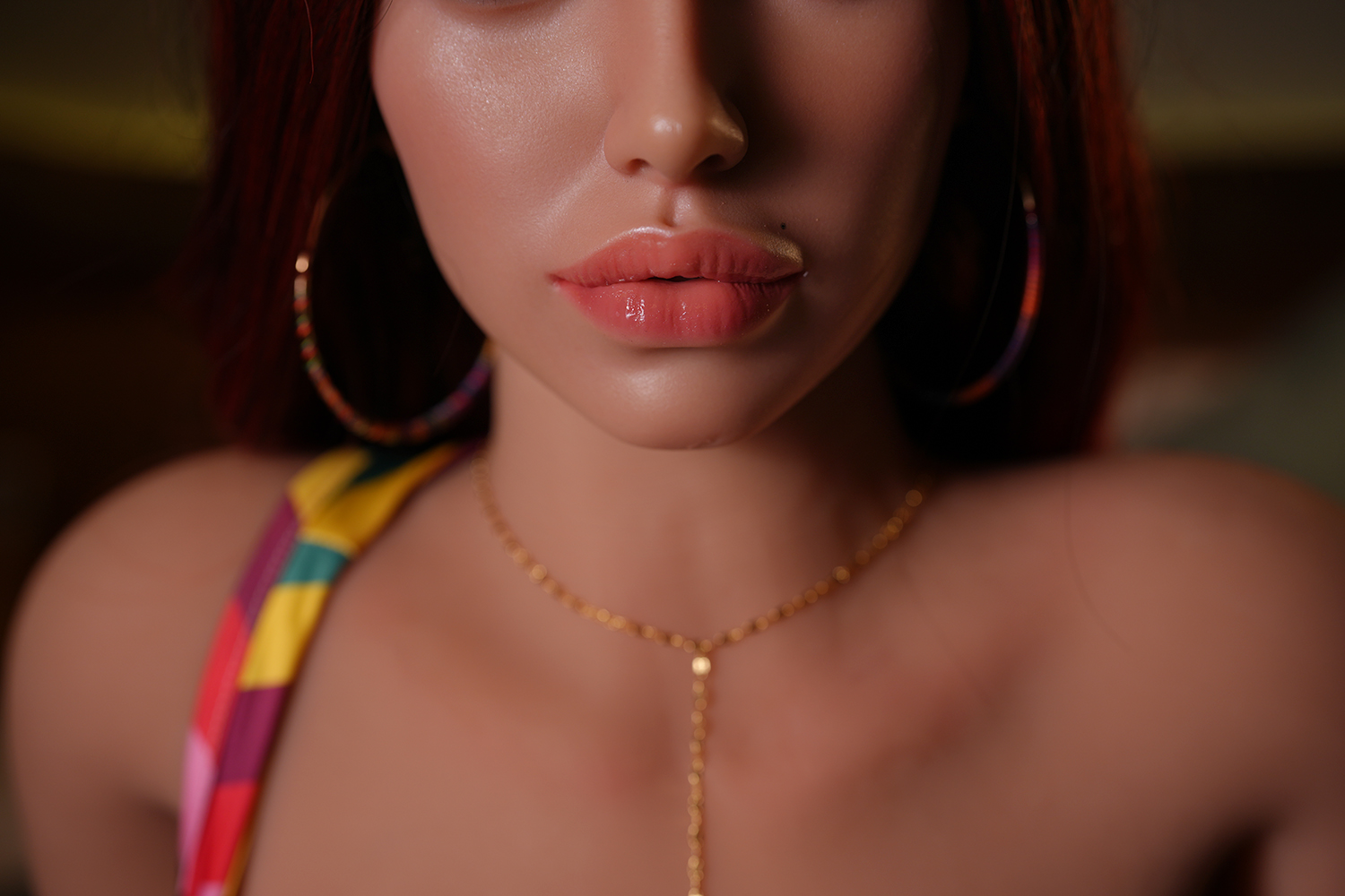 5ft4/164cm G Cup Silicone Head Tan Skin ROS Sex Doll - Hilary