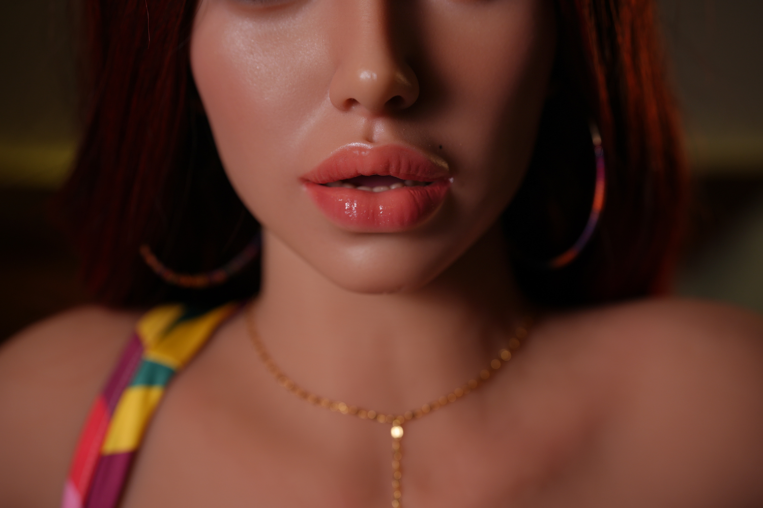 5ft4/164cm G Cup Silicone Head Tan Skin ROS Sex Doll - Hilary