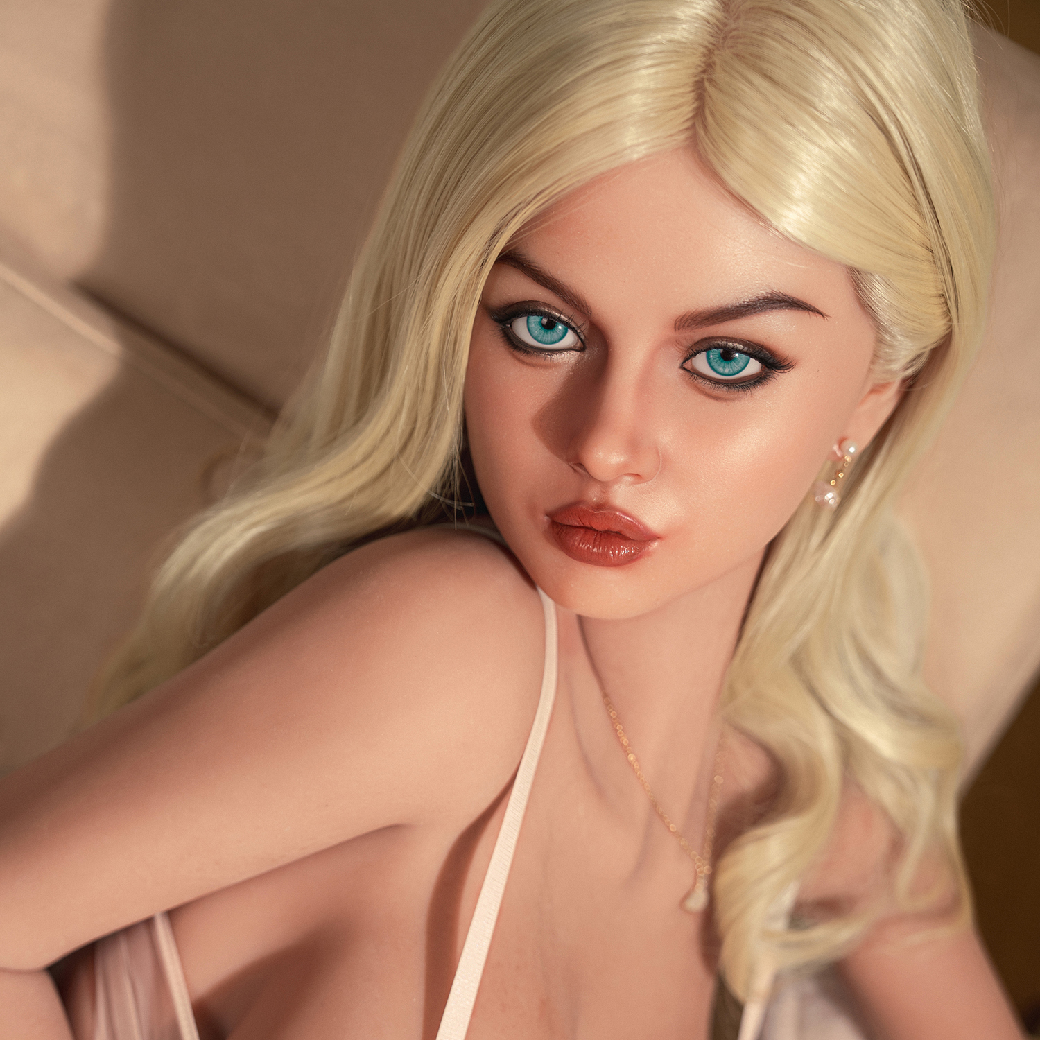 5ft2/158cm E Cup Silicone Head Big Boob Blonde Sex Doll S15 - Brittany