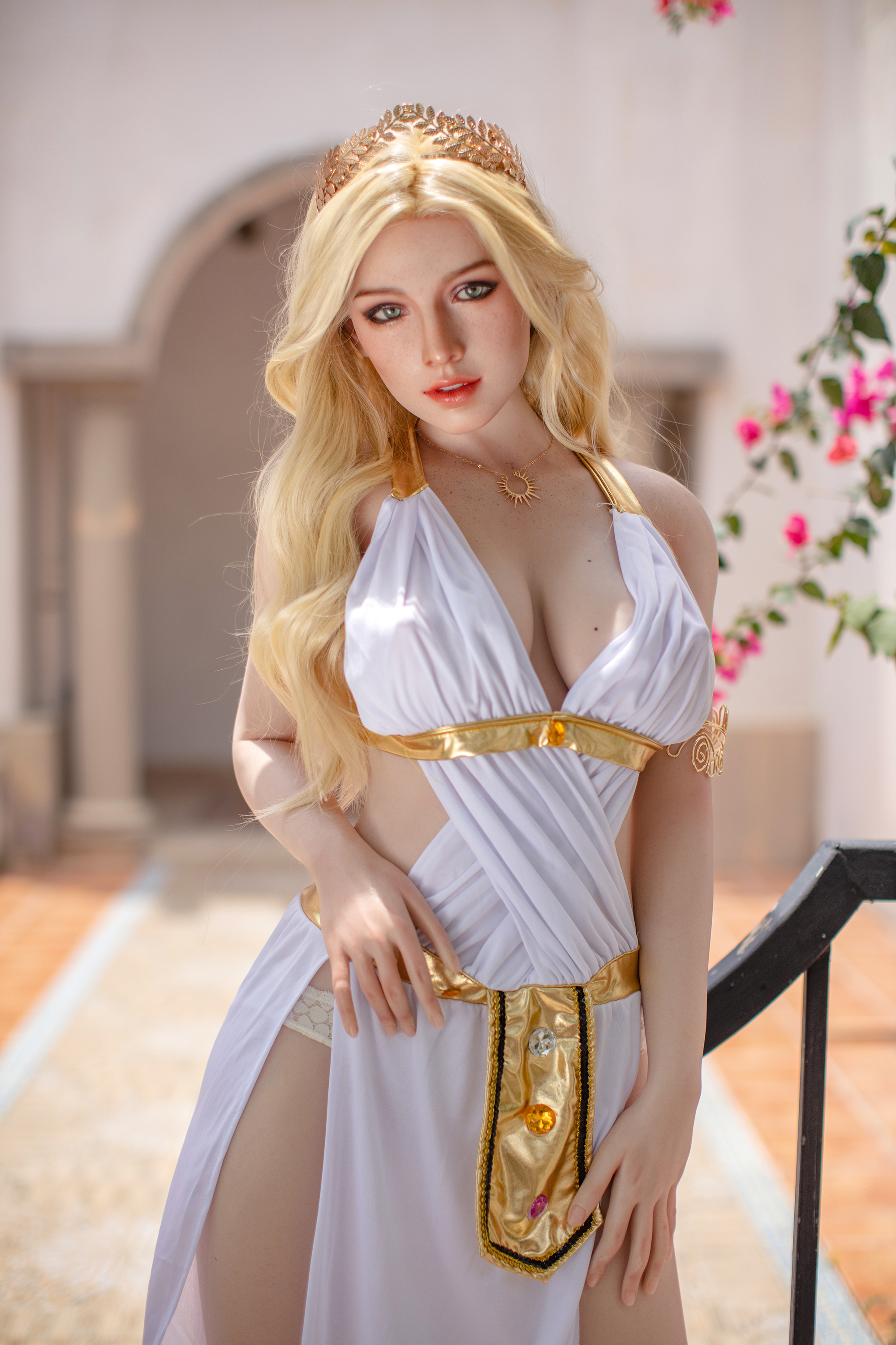 5ft6/172cm F Cup Silicone Blonde Sex Doll - Rozanne