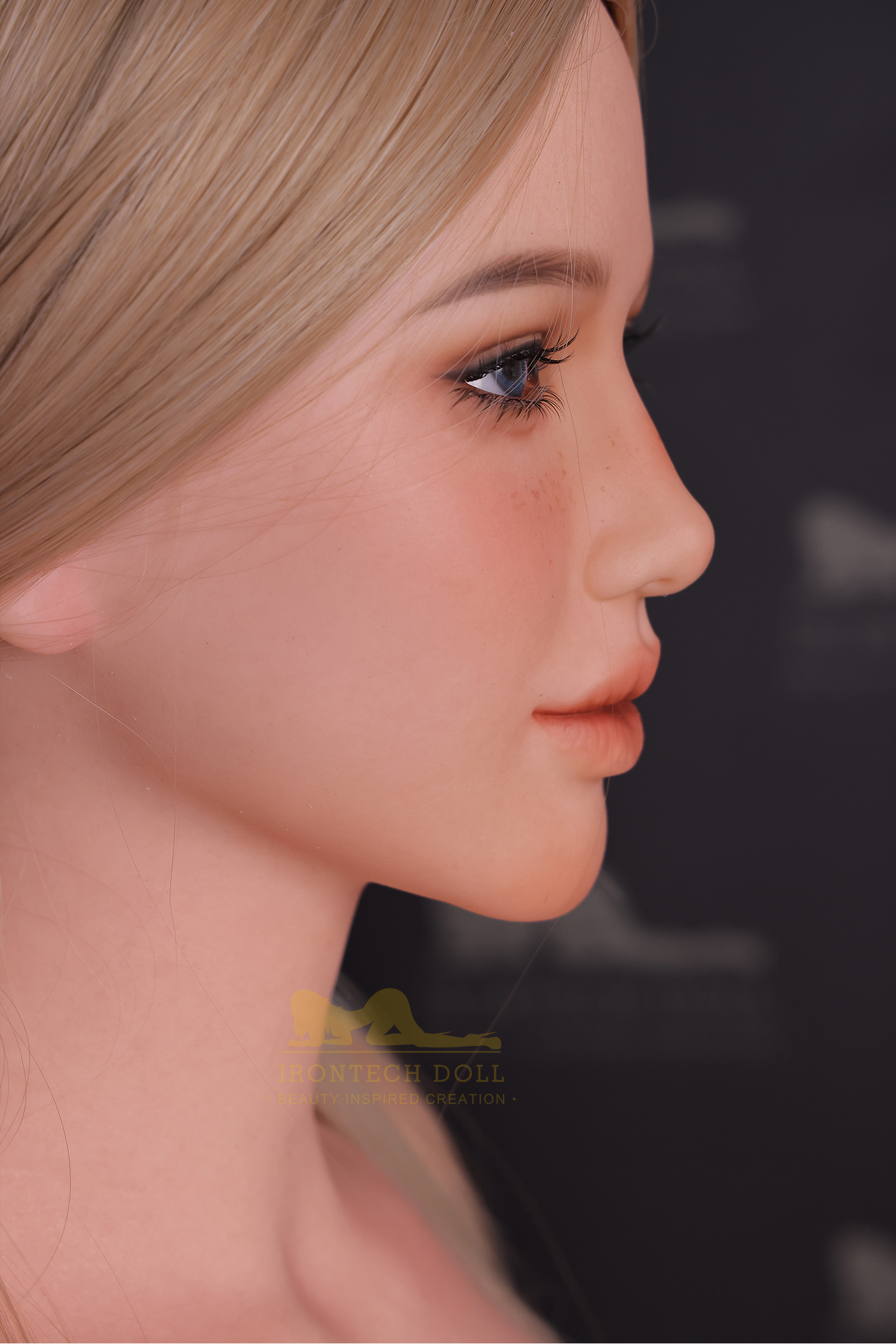 5ft4/164cm D Cup Seamless Neck Blonde Sex Doll S13 – Celine