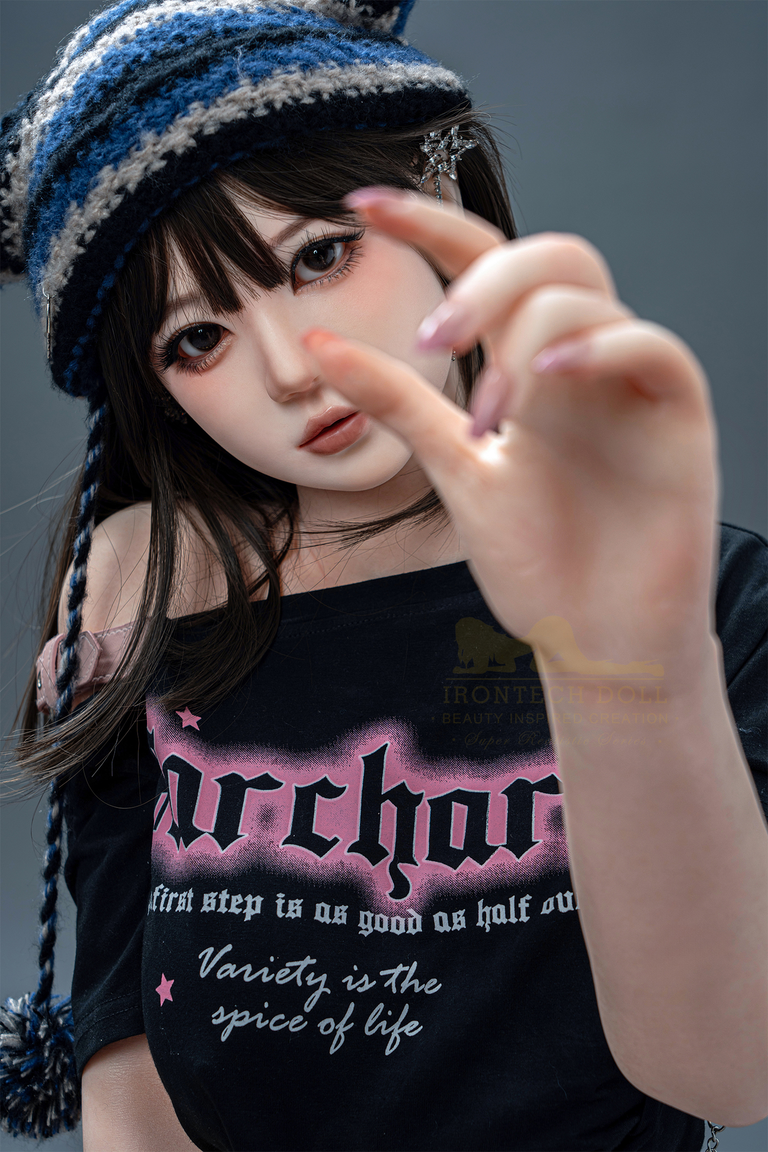 Nia sex doll wearing hat, close up, Variety is the spice of life