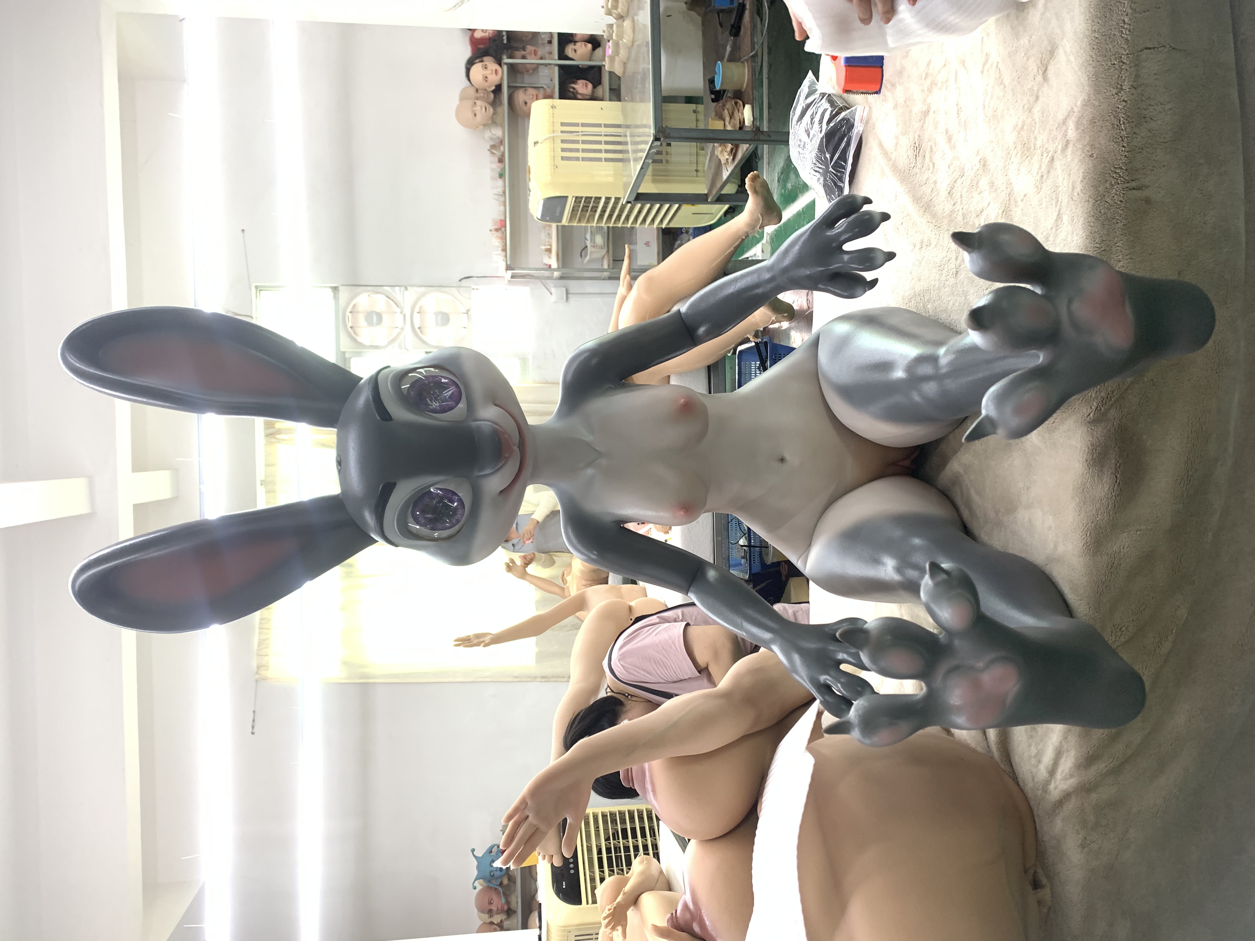 5ft5/168cm A Cup Silicone Seamless Neck Judy Hopps Sex Doll – Rabby
